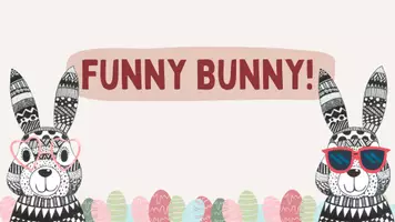 Vorschau - Mal- und Bastelvorlagen - Osterkunst - funny Bunny mit Mustern - Seite 1