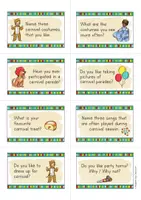 anteprima - Schede informative - Carnival Speaking Cards; Carte di conversazione di Carnevale (inglese) - Pagina 3
