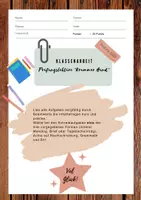 Vorschau - Klassenarbeiten - Klassenarbeit Prüfungslektüre "Krummer Hund" - Seite 1