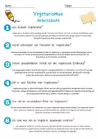 Vorschau - Arbeitsblätter - Vegetarismus Arbeitsblatt 7. & 8. Klasse Veganerismus AB mit Lösungen - Seite 2