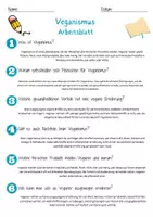 Vorschau - Arbeitsblätter - Veganismus Arbeitsblatt 7. & 8. Klasse Vegetarismus AB mit Lösungen - Seite 2