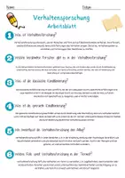 Vorschau - Arbeitsblätter - Verhaltensforschung Arbeitsblatt (2) 7. & 8. Klasse Ethologie AB mit Lösungen - Seite 2