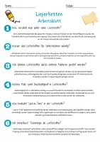 Vorschau - Arbeitsblätter - Lieferketten Arbeitsblatt 7. & 8. Klasse Logistik AB mit Lösungen - Seite 2