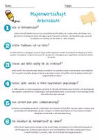 Vorschau - Arbeitsblätter - Hafenwirtschaft Arbeitsblatt 7. & 8. Klasse Transportwege AB mit Lösungen - Seite 2