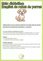 Vista previa - Juegos / Gamificación - Dominó de razas de perros para colorear – Juego educativo y creativo - página 1