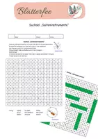 Vorschau - Arbeitsblätter - Freebie: Suchsel Saiteninstrumente - Deckblatt