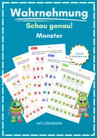 Vorschau - Arbeitsblätter - Visuelle Wahrnehmung: Schau genau! - Monster - Deckblatt