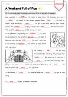 Vorschau - Arbeitsblätter - A Fun Weekend – Simple Past Lückentext (2-fach differenziert) - Seite 3