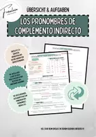 Vorschau - Merkblätter - Merkblatt und Aufgaben - los pronombres de complemento indirecto - indirekte Objektpronomen - Deckblatt
