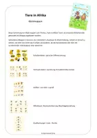 Vorschau - Fördermaterial/Inklusion - Klettmappen: Afrika (Links-Rechts/Anlaut/Buchstabe/Schatten/Größe/Raumlage) - Seite 1