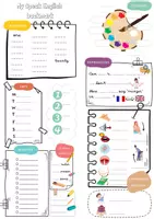 Aperçu - Fiches - My Speak English bookmark - Page de couverture