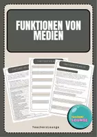Vorschau - Stundenentwürfe - Funktionen von Medien - Medienwelt - Deckblatt