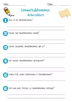 Vorschau - Arbeitsblätter - Umweltabkommen Arbeitsblatt 7. & 8. Klasse Klimapakt AB mit Lösungen - Seite 1
