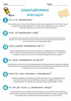Vorschau - Arbeitsblätter - Umweltabkommen Arbeitsblatt 7. & 8. Klasse Klimapakt AB mit Lösungen - Seite 2