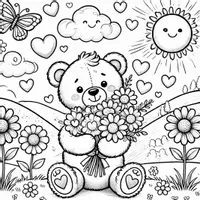 anteprima - Materiale per pittura e bricolage - Disegni da Colorare San Valentino (50 Illustrazioni) - Pagina 3
