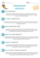 Vorschau - Arbeitsblätter - Klimaproteste Arbeitsblatt 7. & 8. Klasse Umweltabkommen AB mit Lösungen - Seite 2