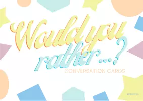 Vorschau - Aufgabenkarten - Would you rather conversation cards - Seite 1