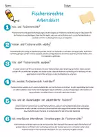 Vorschau - Arbeitsblätter - Fischereirechte Arbeitsblatt 7. & 8. Klasse Jagdpolitik AB mit Lösungen - Seite 2