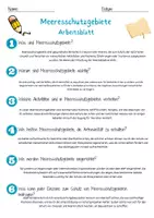 Vorschau - Arbeitsblätter - Meeresschutzgebiete Arbeitsblatt 7. & 8. Klasse Überfischung AB mit Lösungen - Seite 2