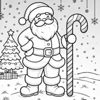 anteprima - Materiale per pittura e bricolage - Babbo Natale Disegni da Colorare (50 Illustrazioni) - Pagina di copertina