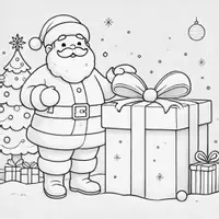 anteprima - Materiale per pittura e bricolage - Babbo Natale Disegni da Colorare (50 Illustrazioni) - Pagina 1