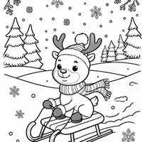 anteprima - Materiale per pittura e bricolage - Inverno Disegni da Colorare (50 Illustrazioni) - Pagina 2