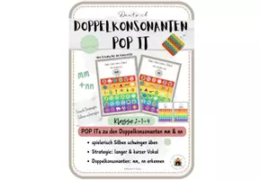 Vorschau - Spiele - POP ITs: Doppelkonsonanten mm & nn - Rechtschreibstrategien - Seite 1