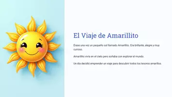 Vista previa - Presentaciones - El Viaje de Amarillito - Enseña el color Amarillo - Portada