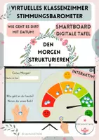 Vorschau - Fördermaterial/Inklusion - Interaktives Stimmungsbarometer ☀️ Stimmungsbild Willkommen 👋 Guten-Morgen-Tafelbild für die digitale Tafel - Deckblatt