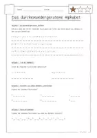 Vorschau - Arbeitsblätter - AB das durcheinandergeratene Alphabet - Seite 1