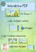 Vorschau - Interaktives Material - Ich werde Rechenprofi - Plus und Minus im ZR bis 10 - Interaktive PDF - Deckblatt