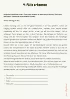 Vorschau - Arbeitsblätter - 4-Fälle erkennen/Probevorbereitung - Seite 1