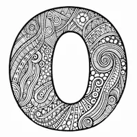 anteprima - Materiale per pittura e bricolage - Numeri Disegni da Colorare Zentangle 0-20 (21 Illustrazioni) - Pagina 1