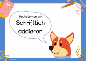 Vorschau - Präsentationen/Tafelbilder - Einführung Schriftlich addieren 1 - Präsentation - Seite 2