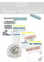 Vorschau - Arbeitsblätter - Balladen - Begleitheft - Projekt - Kreatives Arbeiten - Deckblatt