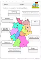 Vorschau - Arbeitsblätter - Bundesländer/ Landeshauptstädte / Arbeitsblatt - Seite 2