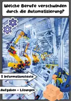 Vorschau - Arbeitsblätter - Automatisierung: Auswirkungen auf die Arbeitswelt - Deckblatt