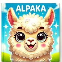förhandsvisning - Alpaka Målarbok (50 Målarbilder) - försättsblad