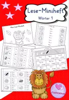 Vorschau - Arbeitsblätter - Lese-Miniheft Wörter lesen (1) - Deckblatt
