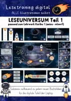 Vorschau - Fördermaterial/Inklusion - Lese-Universum Teil 1 | Lesetraining zu a, e, i, o, u, m, l, s, w, r, f (nach Karibu) - Deckblatt