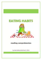 Vorschau - Arbeitsblätter - Eating habits (reading comprehension) - Deckblatt