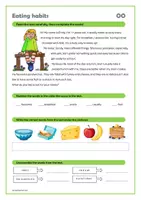 Vorschau - Arbeitsblätter - Eating habits (reading comprehension) - Seite 1