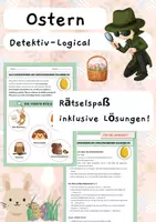 Vorschau - Arbeitsblätter - Detektivrätsel zu Ostern - Logical "Das Ostergeheimnis des verschwundenen goldenen Eis" - Deckblatt