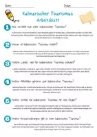 Vorschau - Arbeitsblätter - kulinarischer Tourismus Arbeitsblatt 7. & 8. Klasse Food-Tourismus AB mit Lösungen - Seite 2
