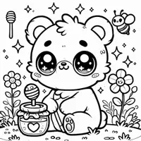 förhandsvisning - Chibi Målarbok (50 Målarbilder) - sida 1