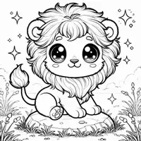 förhandsvisning - Chibi Målarbok (50 Målarbilder) - sida 2
