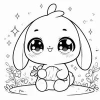 förhandsvisning - Chibi Målarbok (50 Målarbilder) - sida 3
