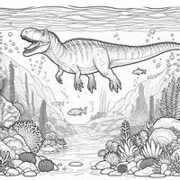 förhandsvisning - Dinosaurie Målarbok (50 Målarbilder) - sida 2