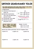 Vorschau - Arbeitsblätter - Größter gemeinsamer Teiler & Kleinstes gemeinsames Vielfaches – Verständlich erklärt mit Übungen - Seite 3