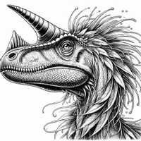förhandsvisning - Dinosaurie Porträtt Målarbok (50 Målarbilder) - sida 2